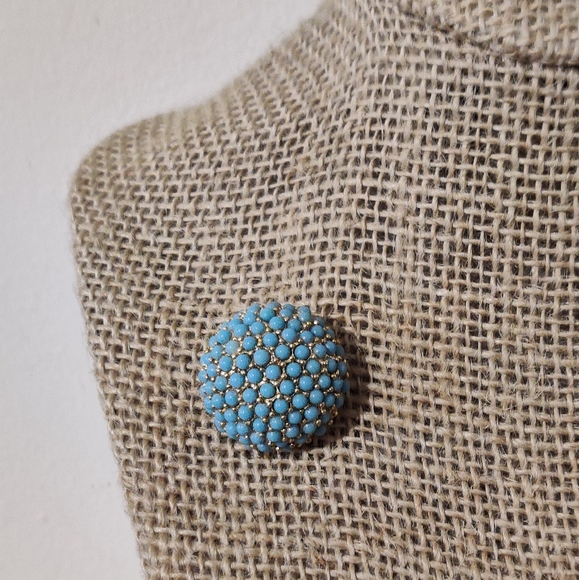 Signed Marcel Boucher Turquoise Ball Sphere Brooch - Picture 6 of 15